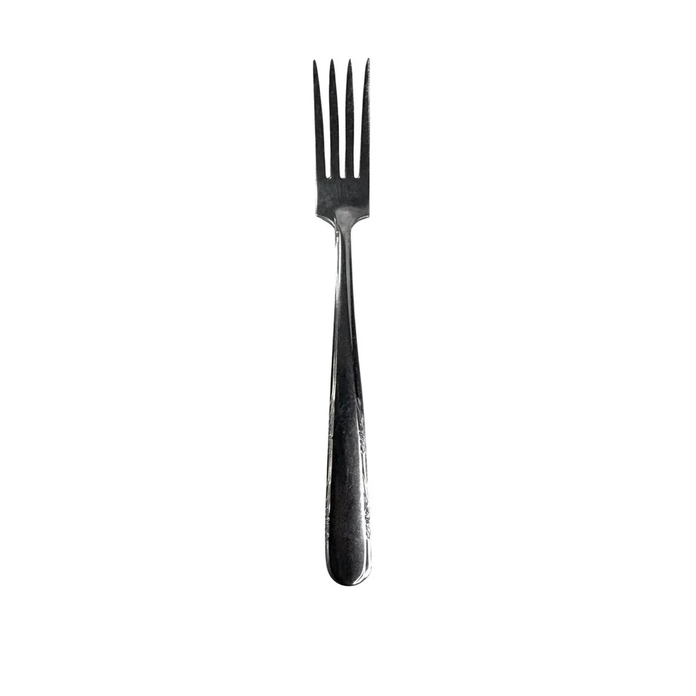 Imperial USA Stainless Steel Dinner Fork Floral Scroll Edge Flatware 7.25 inch